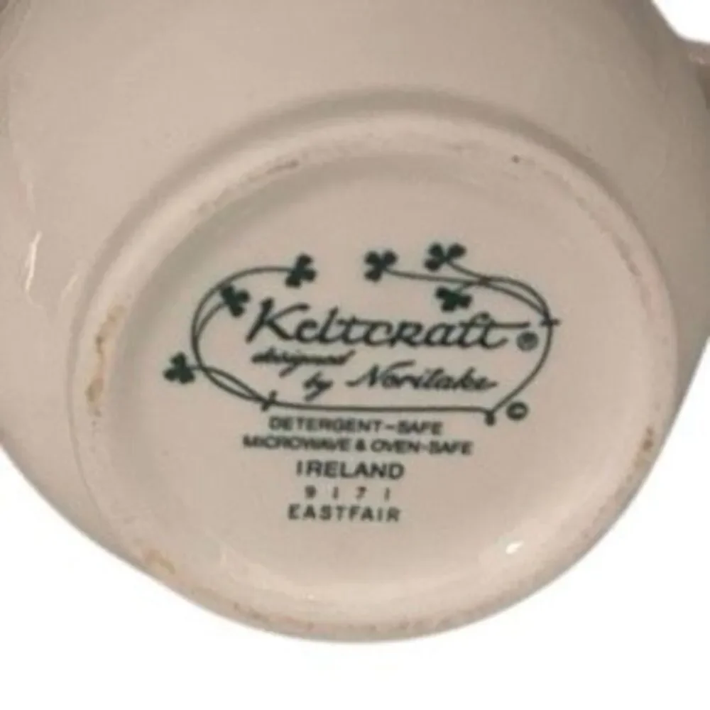 Vintage Noritake Keltcraft Eastfair Creamer and Sugar Bowl Set White Porcelain